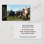 Kleine Herde der Mastvieh Visitenkarte (Vorne/Hinten)