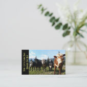 Kleine Herde der Mastvieh Visitenkarte (Stehend Vorderseite)