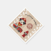 Kleine Hero-Feuerzeug-Welpendusche Serviette (Ecke)