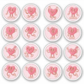 Kleine Herzen Aufkleber (Vorderseite)