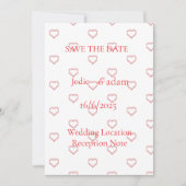 Kleine Herzen Hochzeit Save The Date (Vorderseite)