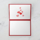 Kleine Herzen - ich vermisse dich Karte (Innenseite)