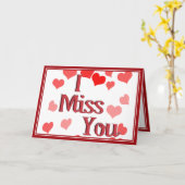 Kleine Herzen - ich vermisse dich Karte (Gelbe Blume)