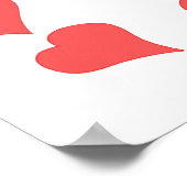 Kleine Herzen - ich vermisse dich Poster (Ecke)