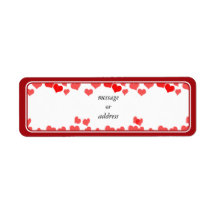 Kleine Herzen - Ihre Nachricht hinzufügen