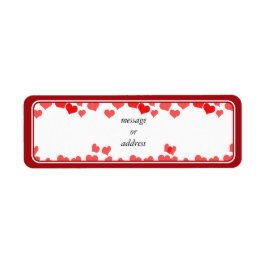 Kleine Herzen - Ihre Nachricht hinzufügen