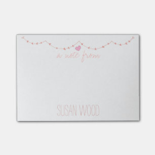 Kleine Herzen kundenspezifische Posten-it® Post-it Klebezettel