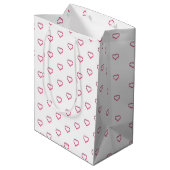 kleine Herzen mittelgroße Geschenktüte (Rückseite Schrägansicht)