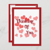 Kleine Herzen Postkarte (Vorne/Hinten)