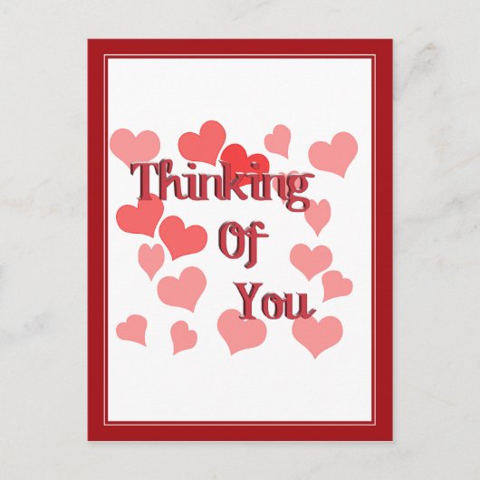 Kleine Herzen Postkarte (Vorderseite)