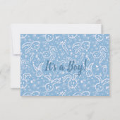 Kleine Herzen und Bunnies - transparentes Muster. Ankündigung (Vorderseite)