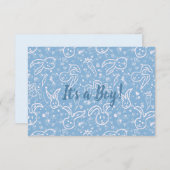 Kleine Herzen und Bunnies - transparentes Muster. Ankündigung (Vorne/Hinten)