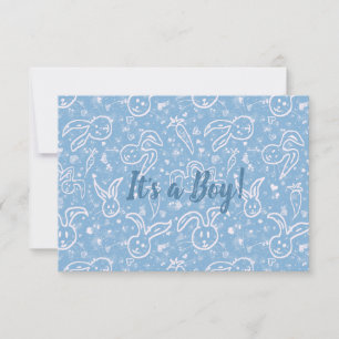 Kleine Herzen und Bunnies - transparentes Muster. Ankündigung