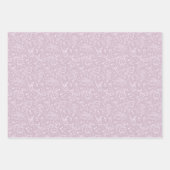 Kleine Herzen und Bunnies - transparentes Muster. Geschenkpapier Set (Vorderseite 3)