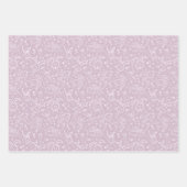 Kleine Herzen und Bunnies - transparentes Muster. Geschenkpapier Set (Vorderseite 2)