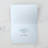 Kleine Herzen und Bunnies - transparentes Muster. Karte (Innenseite)