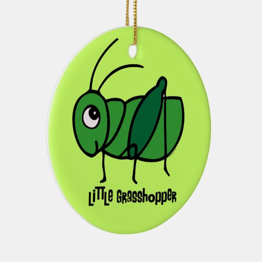 Kleine Heuschrecken-Verzierung Keramikornament (Rechts)
