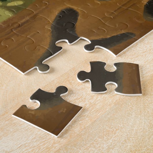 Kleine Hexe & Ghoul Tee Party im Waldpuzzle Puzzle (Seite)