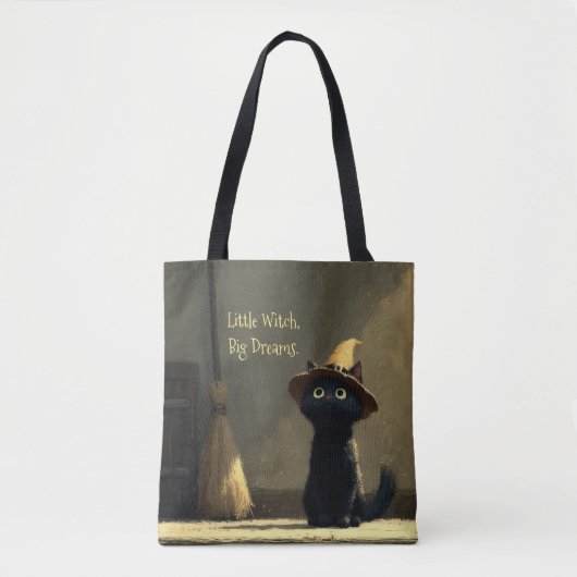 Kleine Hexe, große Träume Tasche (Vorderseite)