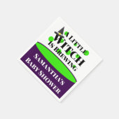 Kleine Hexe ist die Halloween-Kinderdusche brauen Serviette (Ecke)