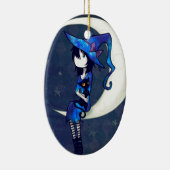 Kleine Hexe Keramikornament (Rechts)