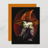 Kleine Hexe Postkarte (Vorne/Hinten)