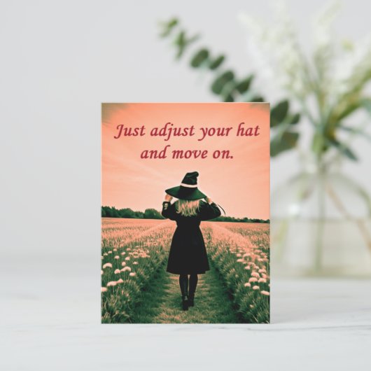 Kleine Hexe Postkarte (Stehend Vorderseite)