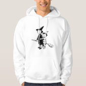 Kleine Hexe und Clown Hoodie (Vorderseite)