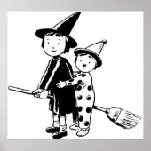 Kleine Hexe und Clown Poster (Vorne)