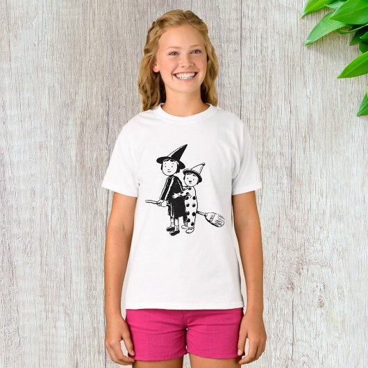 Kleine Hexe und Clown T-Shirt