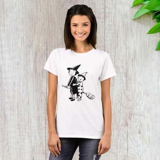 Kleine Hexe und Clown T-Shirt
