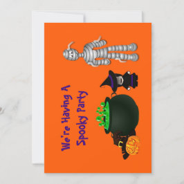 Kleine Hexe und Freunde Einladung