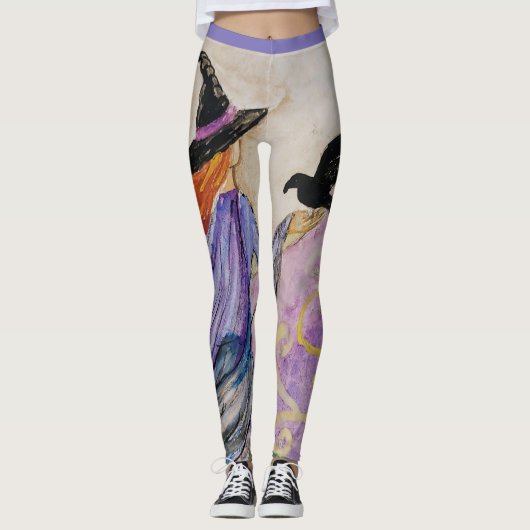 Kleine Hexe und Freunde Leggings (Vorderseite)