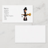 Kleine Hexe-Visitenkarte Visitenkarte (Vorne/Hinten)