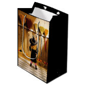 Kleine Hexe wählt ein Zimmer Mittlere Geschenktüte (Vorderseite Schrägansicht)