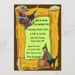 Kleine Hexen-Party Einladung