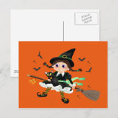 Kleine Hexenfliege Postkarte (Vorne/Hinten)