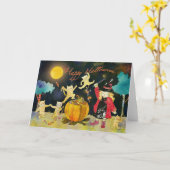 Kleine Hexenmagie Cauldron:Glückliches Halloween! Karte (Gelbe Blume)