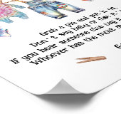 Kleine Hippie Clothesline Sage kein Baby Poster (Ecke)