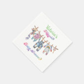 Kleine Hippie Tye Dye Clothesline Babydusche Serviette (Ecke)