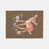 Kleine Hirschdecke Fleecedecke (Vorderseite (Horizontal))