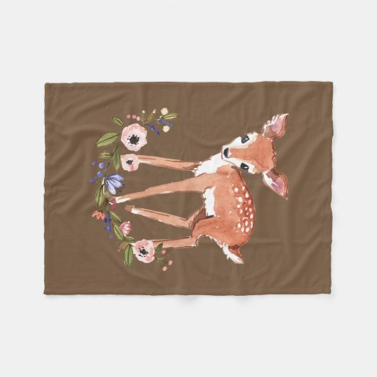 Kleine Hirschdecke Fleecedecke (Vorderseite (Horizontal))