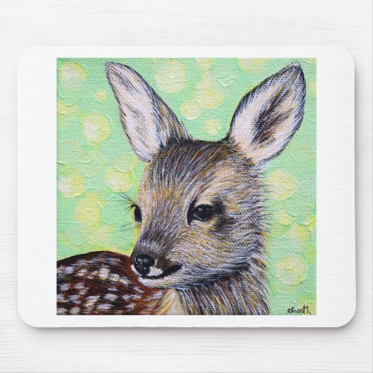 Kleine Hirschmalerei Mousepad (Vorne)