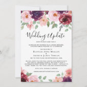 Kleine Hochzeitsupportfarben Ankündigung (Vorderseite)