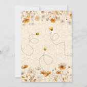 Kleine Honey Baby Dusche Einladung (Rückseite)