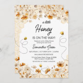 Kleine Honey Baby Dusche Einladung (Vorne/Hinten)