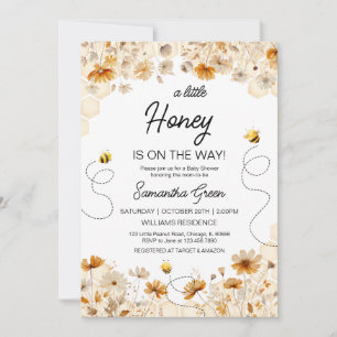 Kleine Honey Baby Dusche Einladung