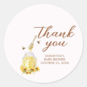 Kleine Honey Baby Dusche Runder Aufkleber (Vorderseite)