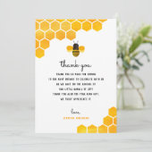 Kleine Honey Bee Baby Dusche Danke Karten (Stehend Vorderseite)