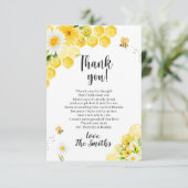 Kleine Honey Bee Baby Dusche Danke Karten (Stehend Vorderseite)